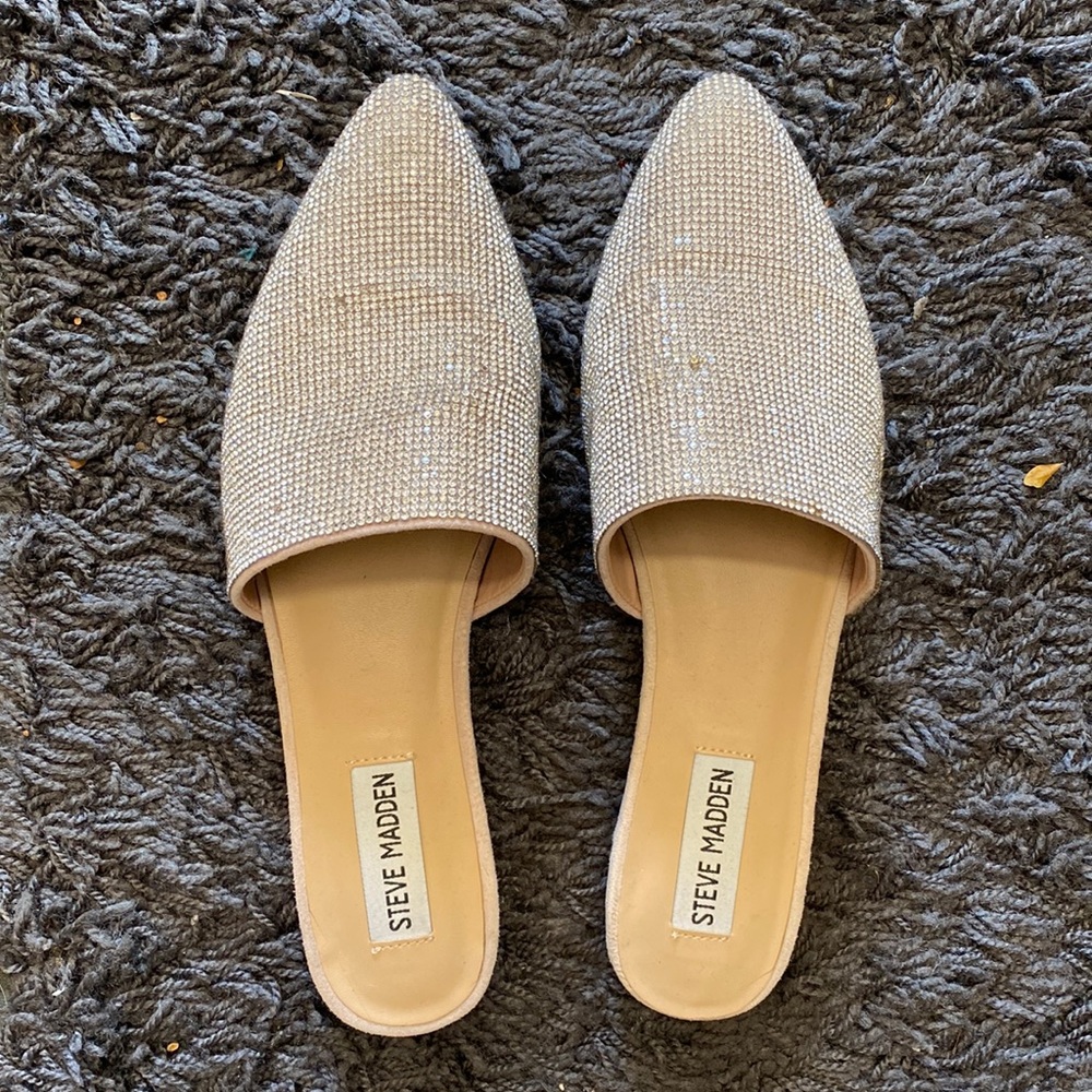 Steve Madden Rhinestone Mules